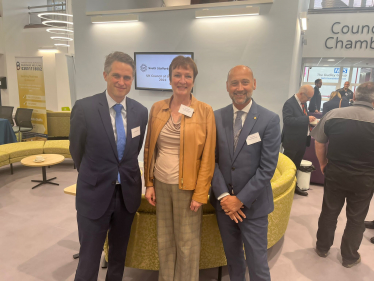 Sir Gavin Williamson at the Business Networking Breakfast with council leaders