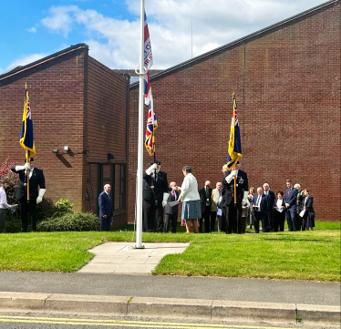 Sir Gavin Williamson at the Flag Raising Ceremony