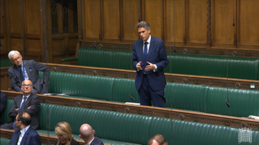 Sir Gavin Williamson speaking during Business Questions in the Chamber