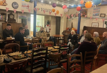 Sir Gavin Williamson is joined by the Stone Traders, a group of local business owners from Stone