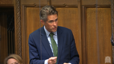 Sir Gavin Williamson speaking during the debate on Winter Fuel Payments