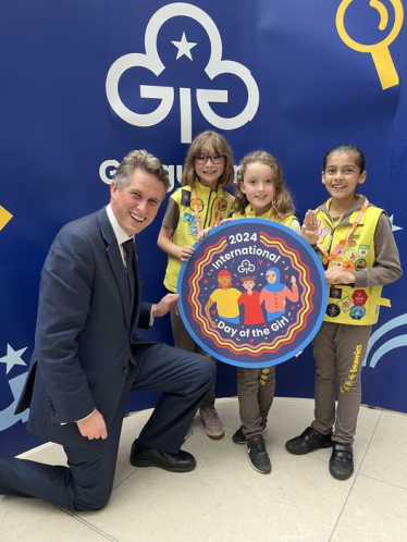 Gavin with representatives of the Brownies in Parliament